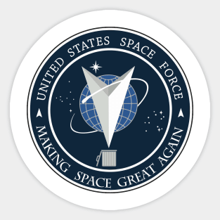 Space Force Funny  Logo Design Sticker